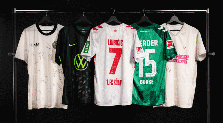 &quot;Fußball stiftet Zukunft&quot; - Besondere Trikot-Auktion für den guten Zweck